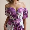 Mini Purple Floral Dress - Image 4