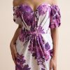 Mini Purple Floral Dress - Image 3