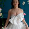 Large Bow Short Wedding Dress - Image 7